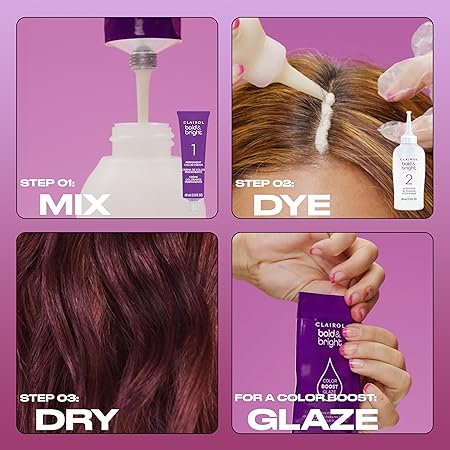 Clairol Bold & Bright Permanent Hair Dye, 67 Chocolate Hair Color, Pack of 1